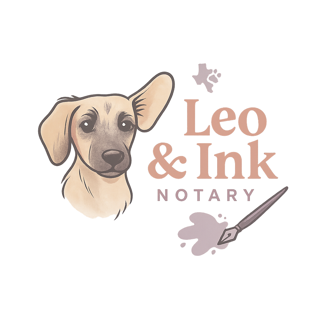 Leo & Ink Notary Logo